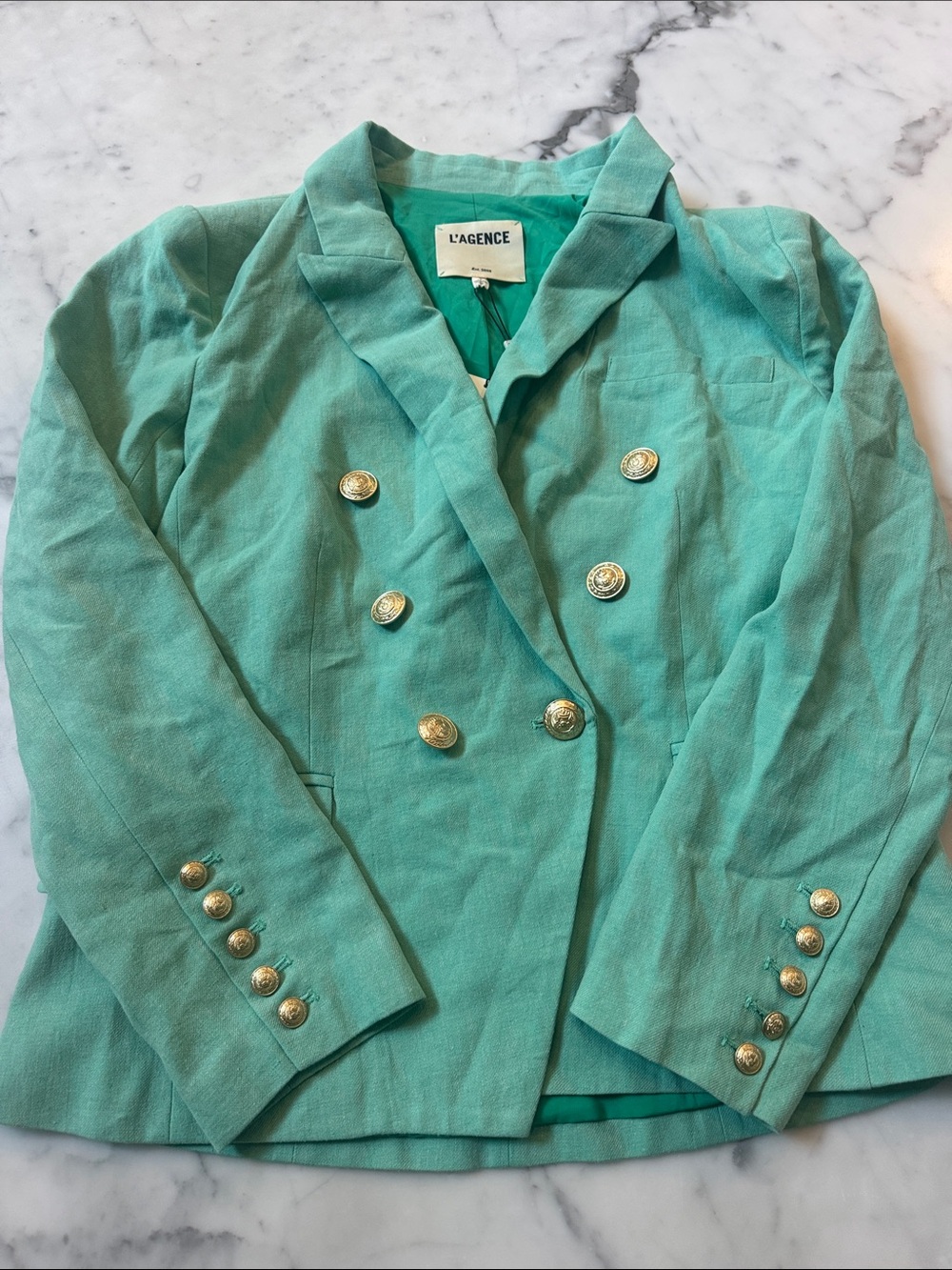 L'AGENCE Blazer with Gold Buttons